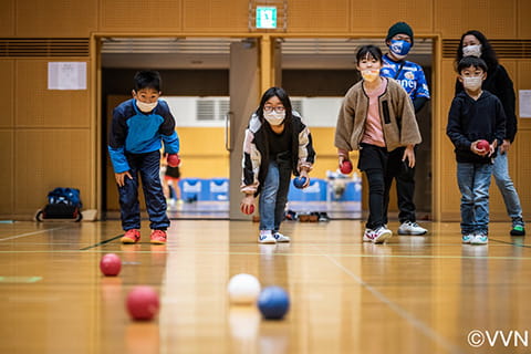 ボッチャ競技の様子