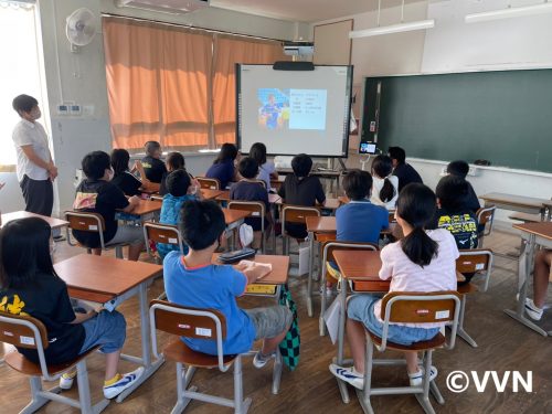 【ホームタウン】五島市立三井楽小学校でV-DREAMを行いました（9/27) サムネイル