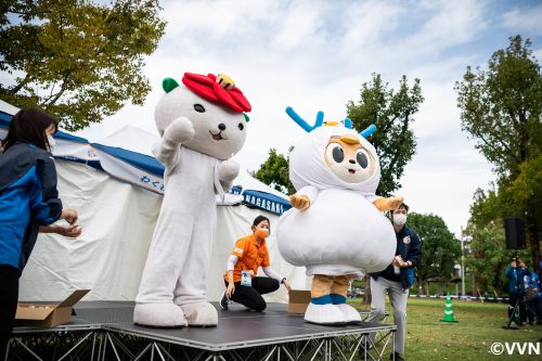 【ホームタウン】10月5日(土)徳島戦で「五島市サンクスマッチ」・赤い羽根共同募金活動を実施しました サムネイル