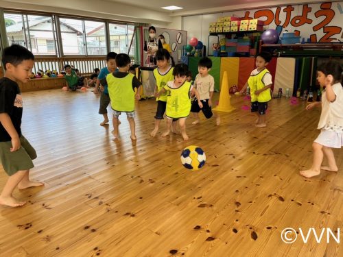 【キッズ交流活動】わかば保育園でV-TIMEを行いました（7/18） サムネイル