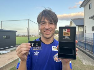 2023明治安田生命J2リーグ 8月度KONAMI月間ベストゴール 中村 慶太選手 受賞のお知らせ