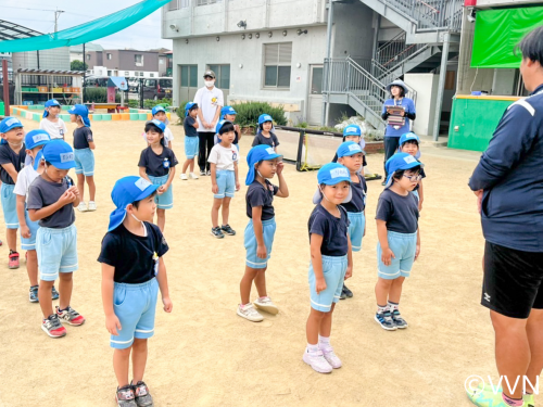 【キッズ交流活動】かめりあこども園でV-TIMEを行いました（10/5） サムネイル