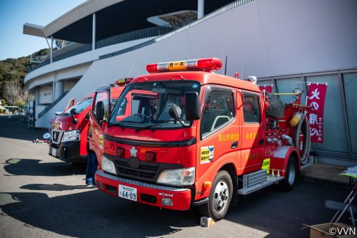 【ホームタウン】3月10日清水戦で消防団体験ブースを実施しました サムネイル