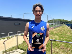 2024明治安田Ｊ2リーグ 4月度月間ヤングプレーヤー賞 笠柳 翼選手 受賞のお知らせ サムネイル