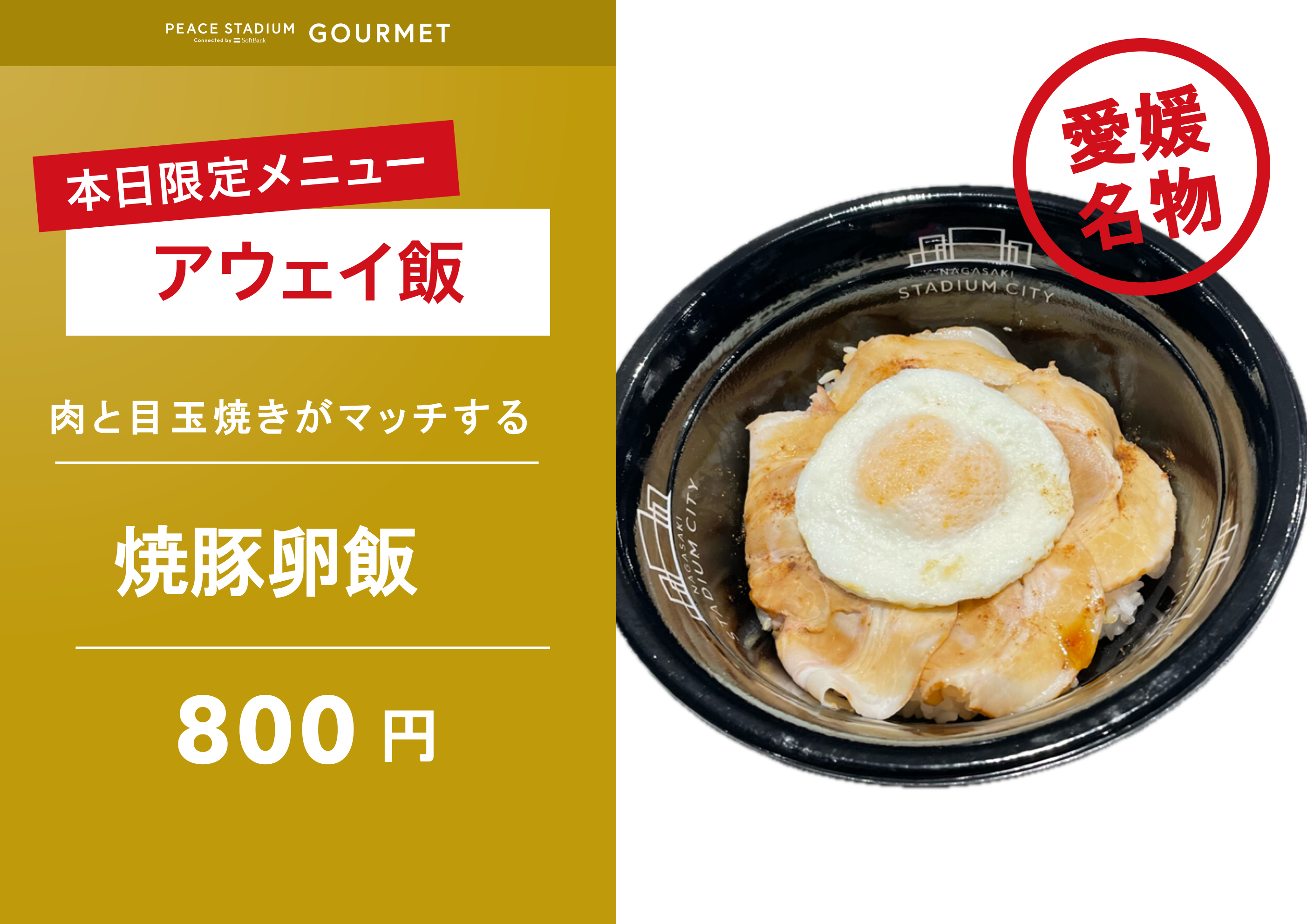 【アウェイ飯】焼豚卵飯