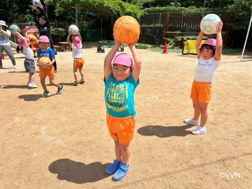 【キッズ交流活動】認定こども園ぽっぽこども園でV-TIMEを行いました（6/17） サムネイル