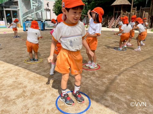 【キッズ交流活動】認定こども園ぽっぽこども園でV-TIMEを行いました（7/15） サムネイル