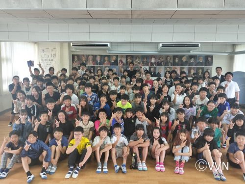 【ホームタウン活動】佐世保市立相浦西小学校でV-DREAMを行いました（6/24） サムネイル